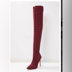 Aldo Over the Knee Lace-up Boots
